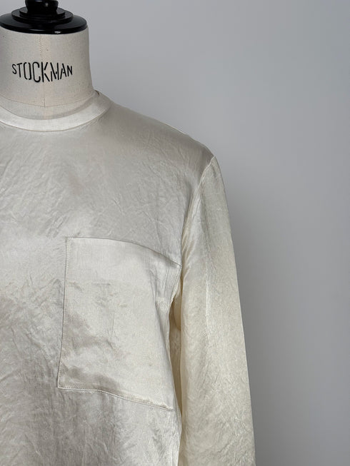 plain satin shirt